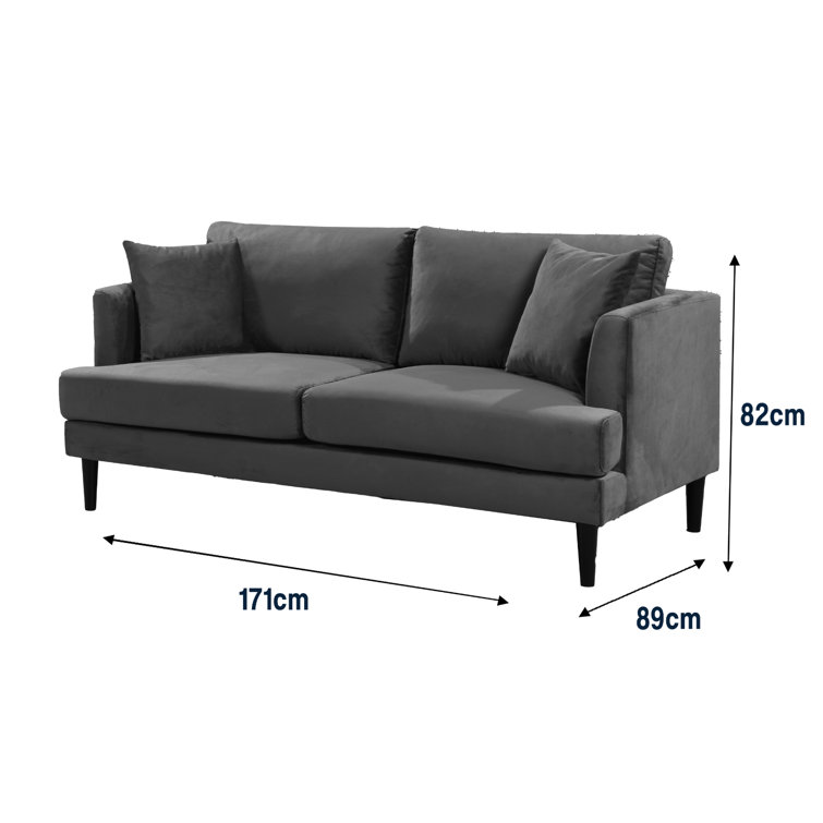 Love Sofas 3 Seater Patchwork 3 Seater Upholstered Sofa Wayfair.co.uk